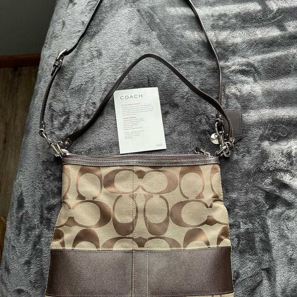 Coach Brown and Tan Women's Bag